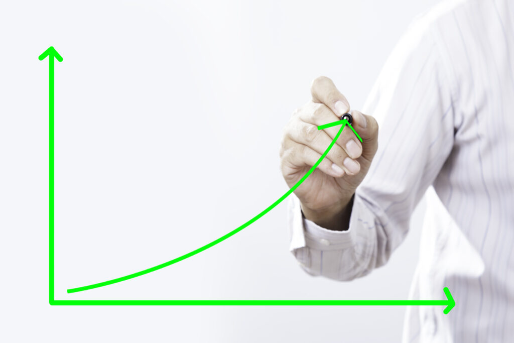 Businessman presenting a sustainable development concept